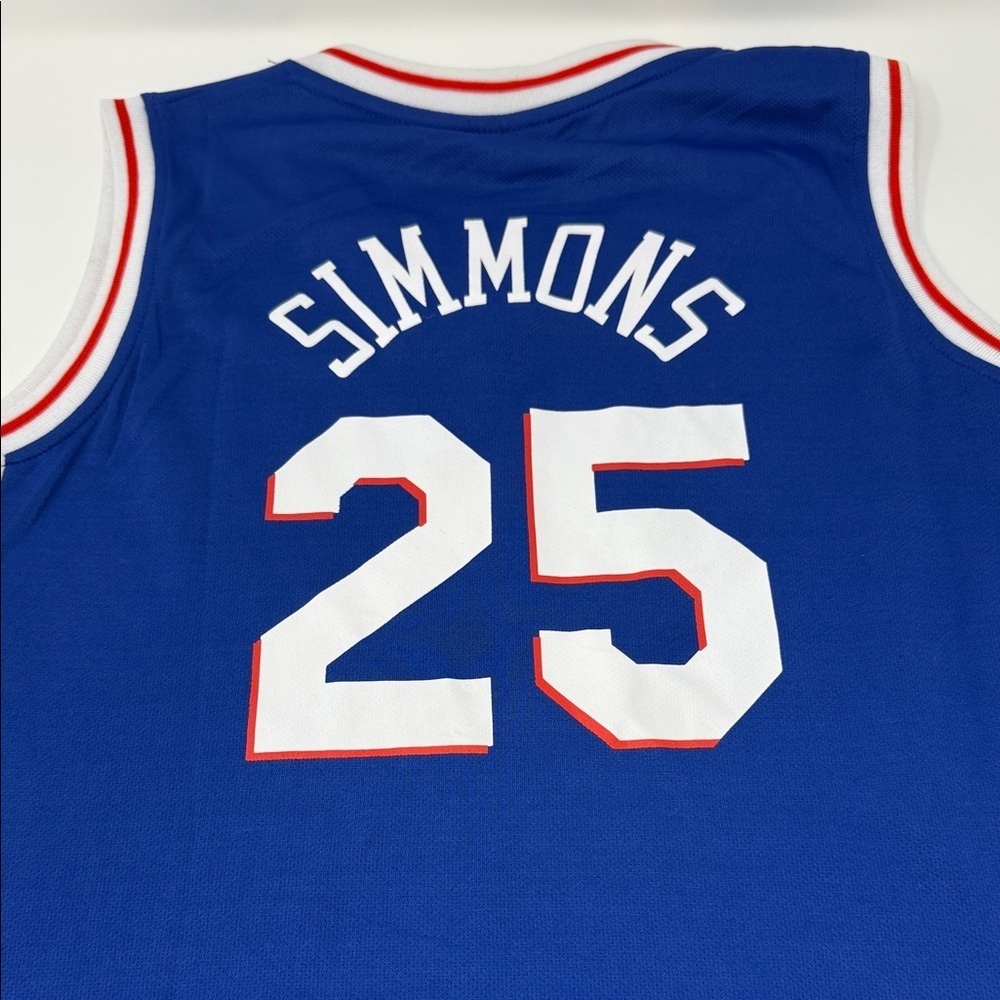 Sport Blue Jersey with Red and White Accents Phila #25 Boys Large - Picture 2 of 5